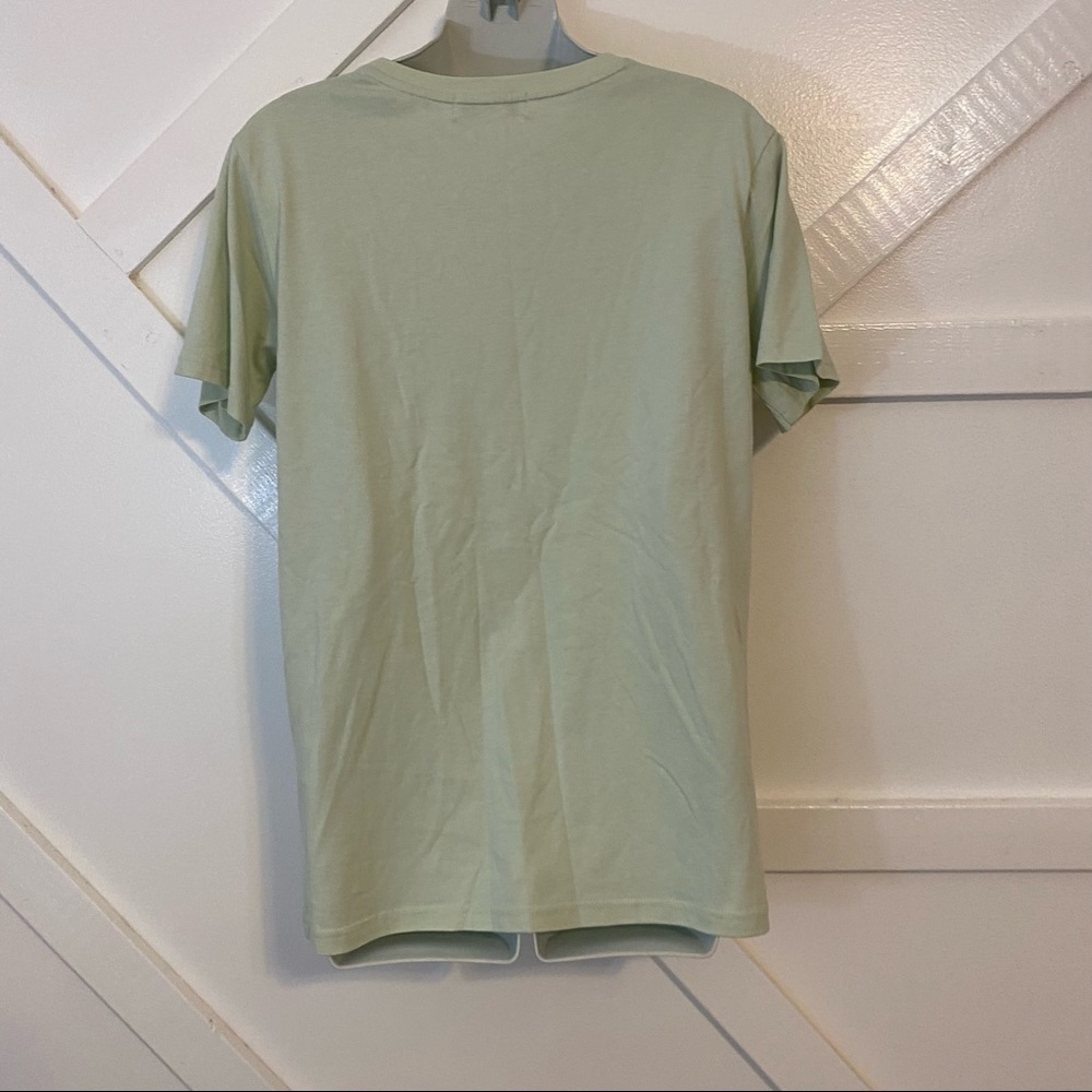Charlie Holiday Balmy Nights Short Sleeve Graphic T-Shirt Mint Green Sz 4 - Picture 4 of 9